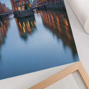 Dekoracyjny plakat ścienny Miasto wieczorem