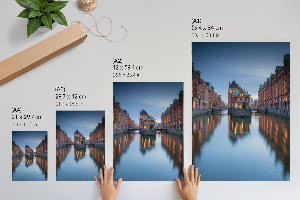 Dekoracyjny plakat ścienny Miasto wieczorem