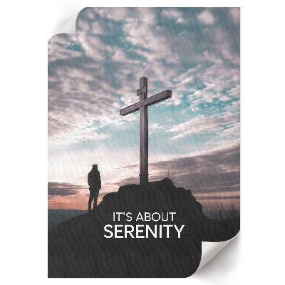 Dekoracyjny plakat ścienny Krzyż na skale