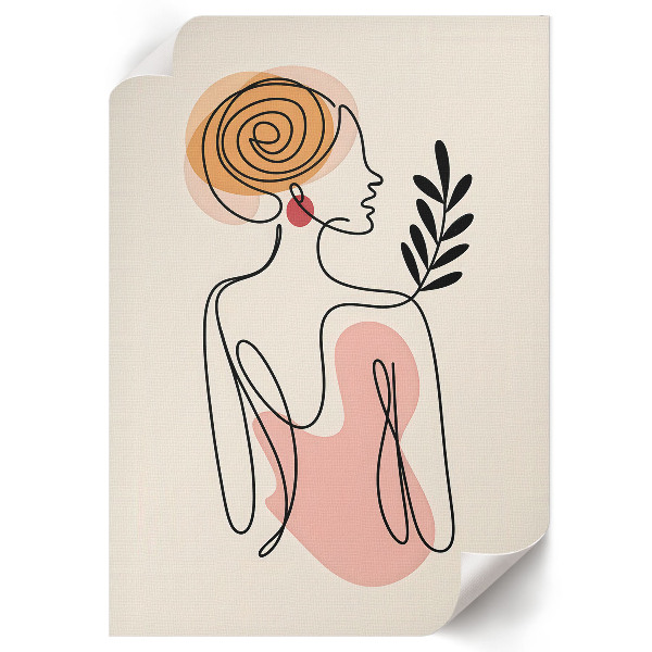 Dekoracyjny plakat ścienny Kobieta boho