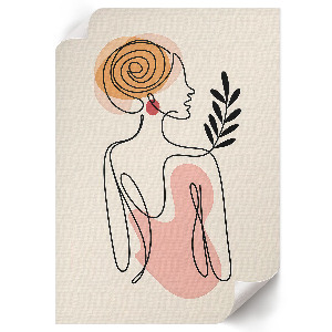 Dekoracyjny plakat ścienny Kobieta boho