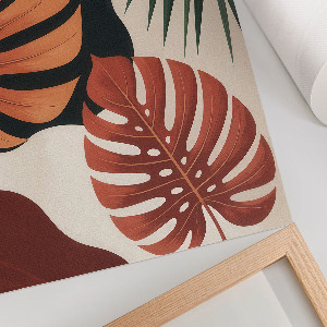 Grafika na ścianę Tropikalne liście