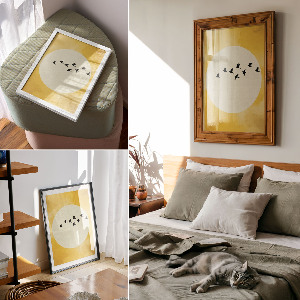 Grafika na ścianę Lot ptaków