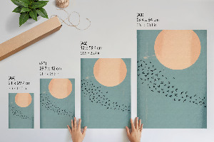 Wydruk na płótnie Ptaki na niebie