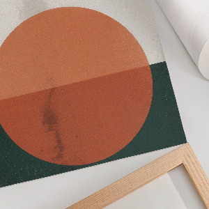 Dekoracyjny plakat ścienny Ptaki i słońce