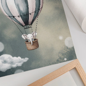 Dekoracyjny plakat ścienny Słonik w balonie