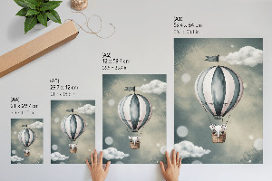 Dekoracyjny plakat ścienny Słonik w balonie