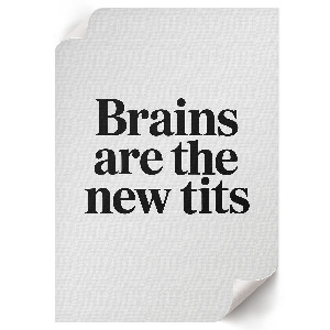 Grafika na ścianę Mózgi w modzie
