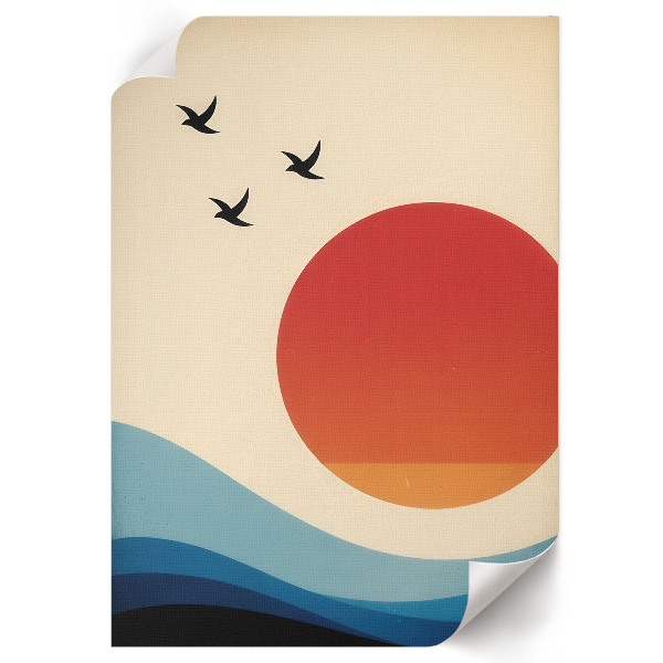 Grafika na ścianę Słoneczny pejzaż