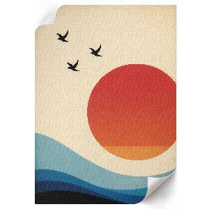 Grafika na ścianę Słoneczny pejzaż