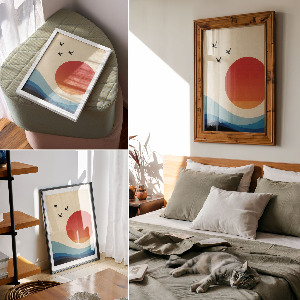 Grafika na ścianę Słoneczny pejzaż