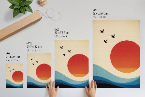 Grafika na ścianę Słoneczny pejzaż