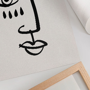 Dekoracyjny plakat ścienny Twarz abstrakcyjna