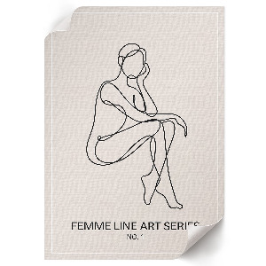 Dekoracyjny plakat ścienny Minimalistyczny kontur