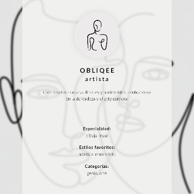 Dekoracyjny plakat ścienny Minimalistyczny kontur