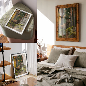 Grafika na ścianę Dostojny jeleń