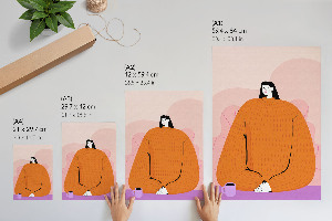 Wydruk na płótnie Siedzenie z kawą