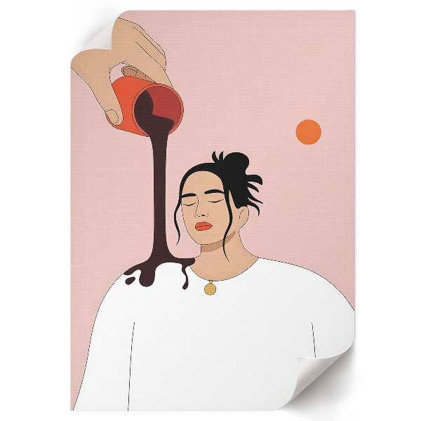 Plakat premium Wylewanie kawy