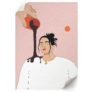 Plakat premium Wylewanie kawy