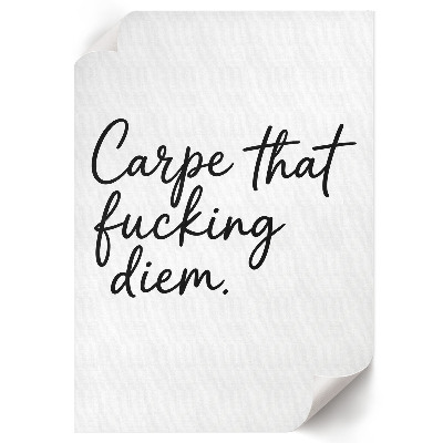 Grafika na ścianę Carpe diem