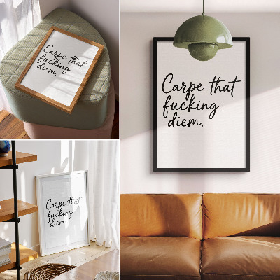 Grafika na ścianę Carpe diem