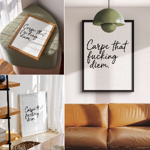 Grafika na ścianę Carpe diem