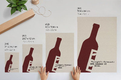 Wydruk na płótnie Wino wieczór