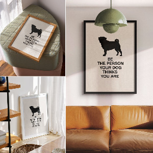 Plakat premium Motywacja i pies