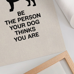 Plakat premium Motywacja i pies