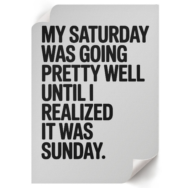 Dekoracyjny plakat ścienny Humor tekst