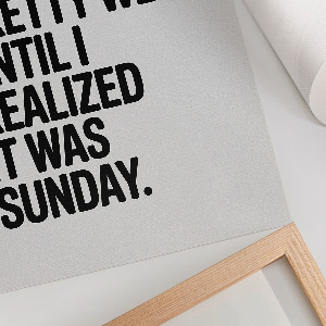 Dekoracyjny plakat ścienny Humor tekst