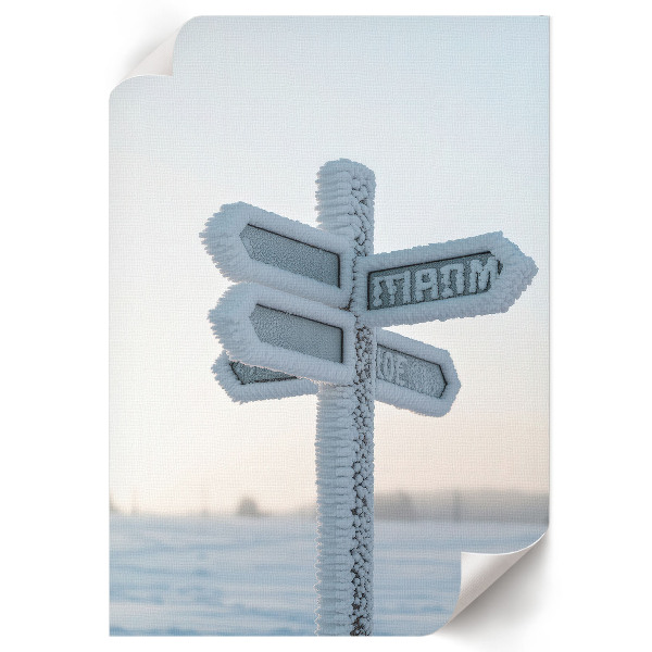 Wydruk na płótnie Zimowe znaki