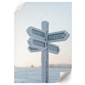 Wydruk na płótnie Zimowe znaki