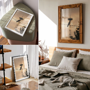 Plakat premium Ptak na kablu