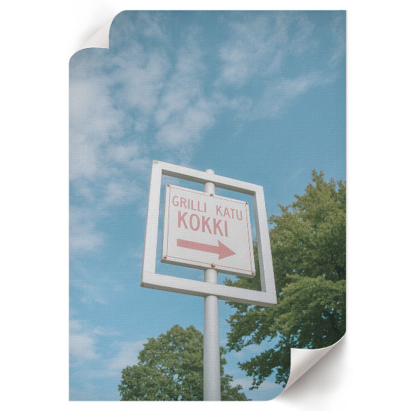 Plakat premium Znak kierunku