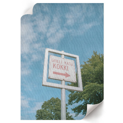Plakat premium Znak kierunku