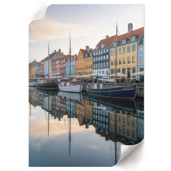 Grafika na ścianę Kolorowy port