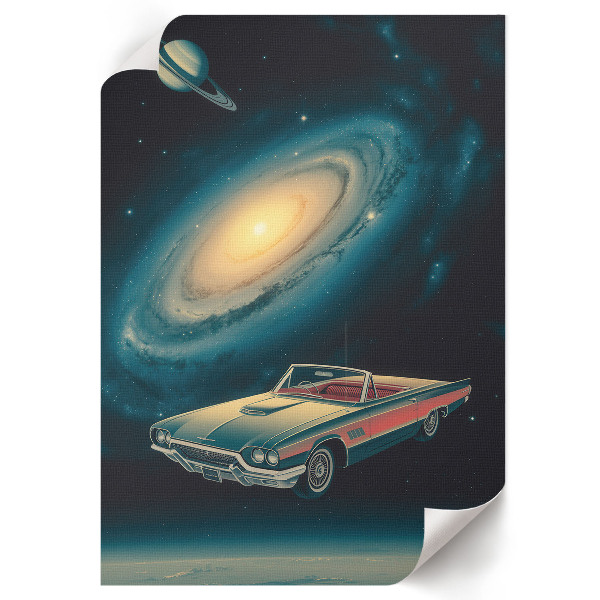 Wydruk na płótnie Kosmiczna podróż