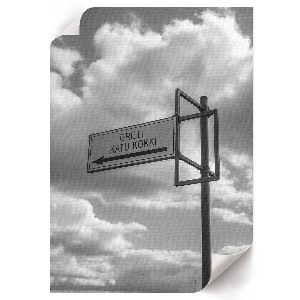 Dekoracyjny plakat ścienny Minimalizm drogi