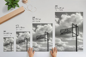 Dekoracyjny plakat ścienny Minimalizm drogi