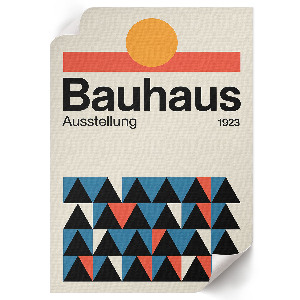Grafika na ścianę Bauhaus geometria