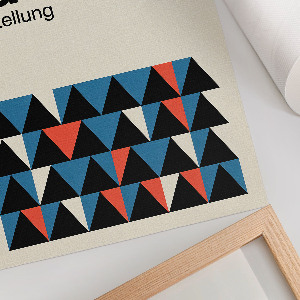 Grafika na ścianę Bauhaus geometria