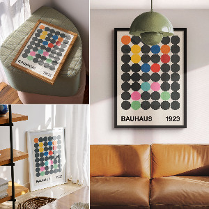 Plakat premium Bauhaus abstrakcja