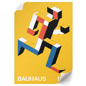 Grafika na ścianę Bauhaus design