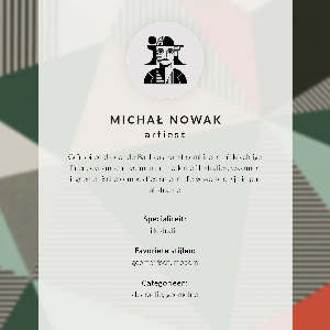 Grafika na ścianę Bauhaus design