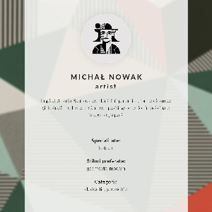 Grafika na ścianę Bauhaus design