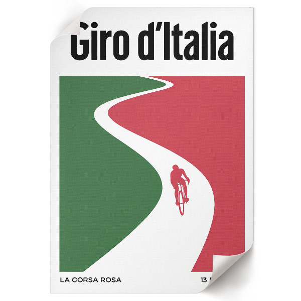 Plakat dekoracyjny Wyścig kolarski