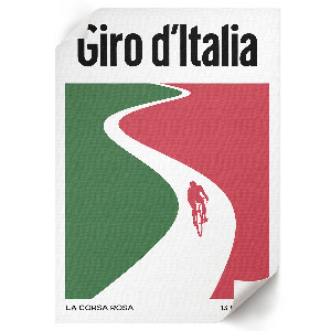 Grafika na ścianę Wyścig kolarski