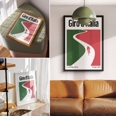 Grafika na ścianę Wyścig kolarski