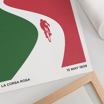 Grafika na ścianę Wyścig kolarski